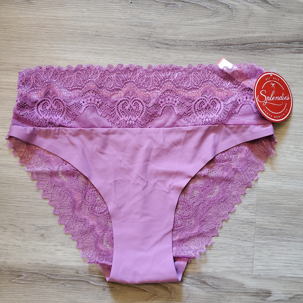💐5/$35💐Purple Lace Women's Bikini Panties - Splendies - M